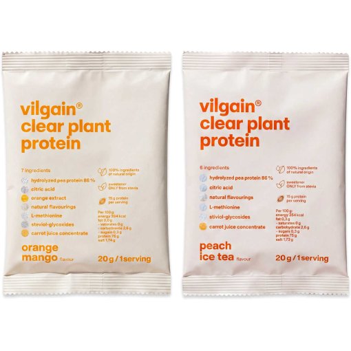 Foto van Vilgain Clear Plant Protein - Eiwitdrankpoeder - 20g