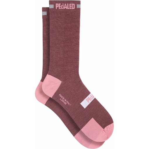 Picture of PEdALED Odyssey Merino Reflective Socks - Burgundy