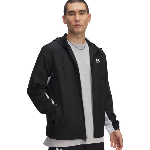 Photo produit de Under Armour UA Rival Woven Windbreaker Hommes - Black/Black/White