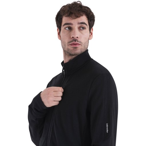Icebreaker Merino 260 Quantum Long Sleeve Zip Jacket Men - Black