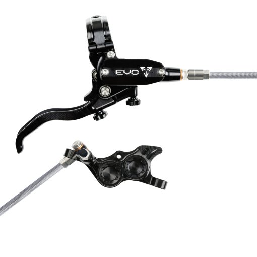 Foto de Hope Freno de disco Tech 4 EVO TR4 | Manguera de acero - negro/negro - Palanca a la derecha