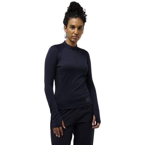 Produktbild von Jack Wolfskin Bike Commute Half Zip Langarmtrikot Damen - dark navy