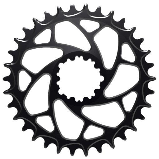 Photo produit de Alugear Plateau - ELM - MTB | Direct Mount (SRAM 3-Bolt) | SuperBoost | 1x 10/11/12s - rond | noir