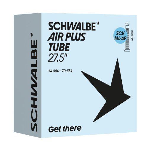Photo produit de Schwalbe Air Plus Chambre à Air - N° 14L-AP | 27.5&quot; - 54/70-584 | SCV 40mm (Clik Valve)