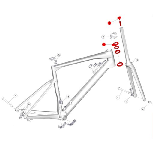 Photo produit de BMC Jeu de Direction avec Low Topcone pour Roadmachine 01/ 02 - 302093