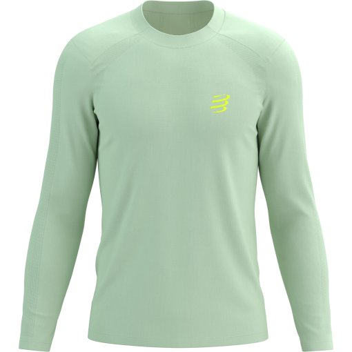 Picture of Compressport Performance Running Longsleeve Shirt Men - ice flow/poseidon