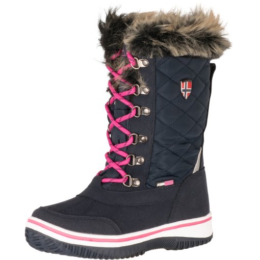 Slika izdelka Trollkids Holmenkollen XT Zimske škornje za dekleta - Navy/Magenta