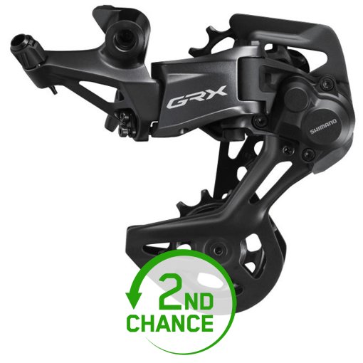Produktbild von Shimano GRX RD-RX822-GS Schaltwerk - Shadow RD+ | 1x12-fach - schwarz - B-Ware