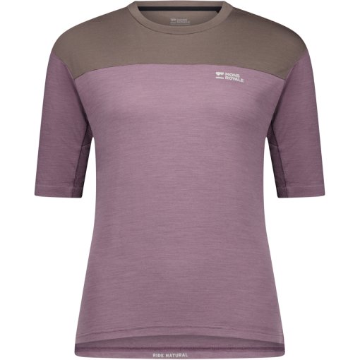 Foto de Mons Royale Maillot Ciclismo de Manga Corta Mujer - Diversion Merino - mauve / iron