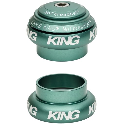 Immagine prodotto da Chris King Serie Sterzo - NoThreadSet Steuersatz - 1 Pollice - EC30/25,4 | EC30/26 - Classic Logo Print - matte jade