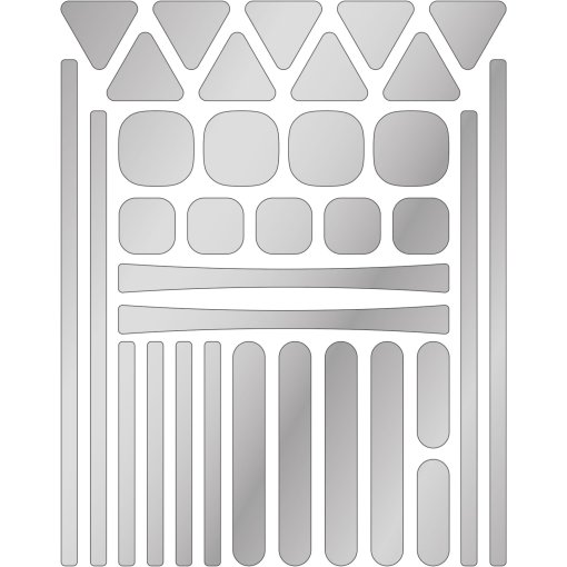 Immagine prodotto da rie:sel design Adesivo Casco - re:flex anywhere - argento