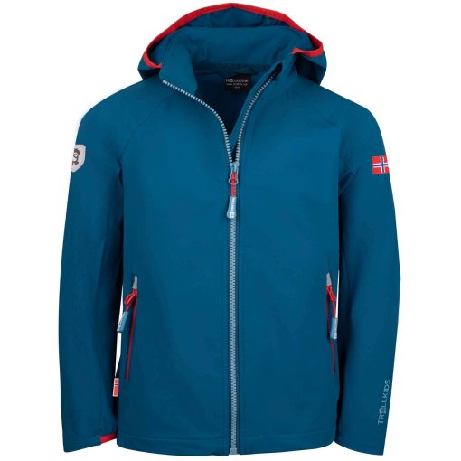 Foto de Trollkids Chaqueta Softshell Niño - Kvalvika - Petrol/Lime