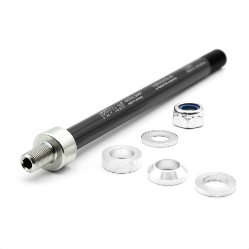 Photo produit de Radoxx Components Axe Traversant pour les Remorques pour Enfants | 12x142/148mm | M12x1.0 | 169-184mm | TA0004