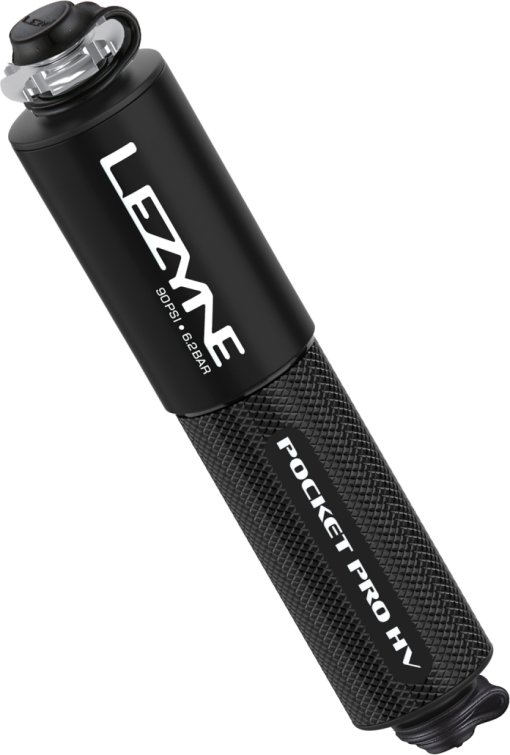 Photo produit de Lezyne Mini Pompe - CNC Pocket Drive Pro HV - matt black/glossy black