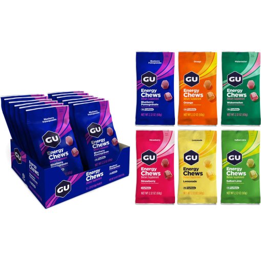 Photo produit de GU Gommes aux Fruits avec Glucides - Energy Chews - 12x60g
