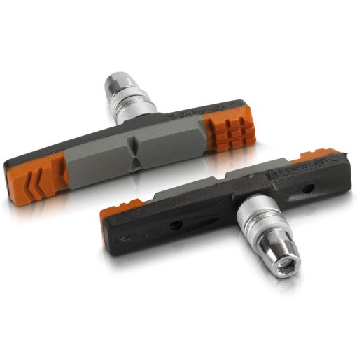 Photo produit de XLC BS-V09 V-Brake Brake Shoes (4 pcs.) - black/grey/brown