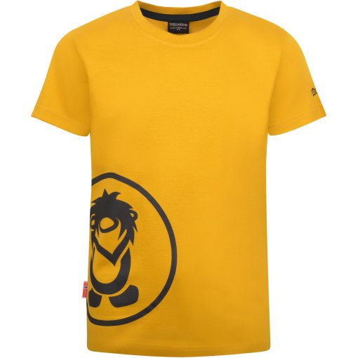 Photo produit de Trollkids Kroksand T-shirt pour enfants - Mustard/Black