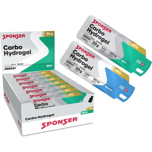 Produktbild von SPONSER Carbo Hydrogel - Energie-Gel - 20x60g