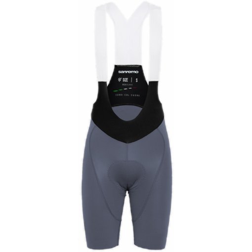Productfoto van PISSEI Sanremo Fietsshort met Bretels Heren - Grey