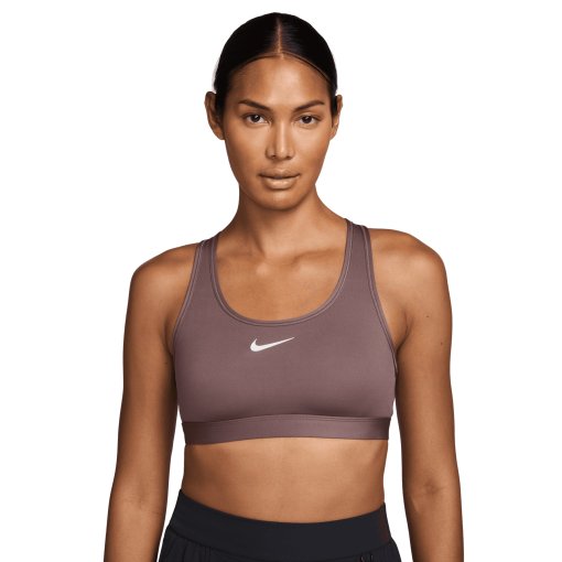 Productfoto van Nike Swoosh Sportbeha met medium ondersteuning Dames - tattoo/white DX6821-502