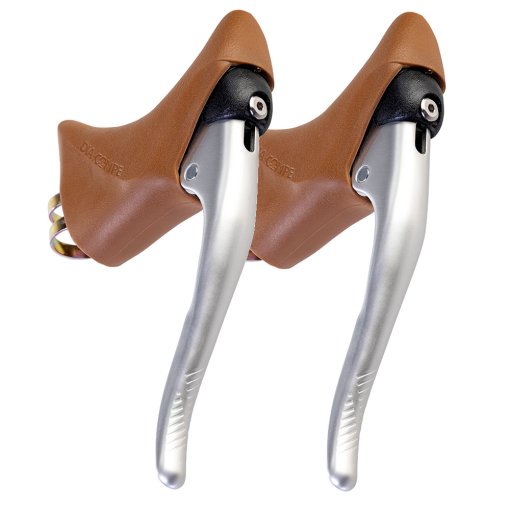 Produktbild von Dia Compe 287V - Bremsgriff - Road | Paar | V-Brake | 23.8mm - braun/silber