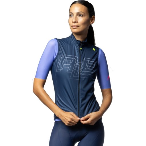 Foto de Alé Chaleco Ciclismo Mujer - PR-E Sauvage - azul