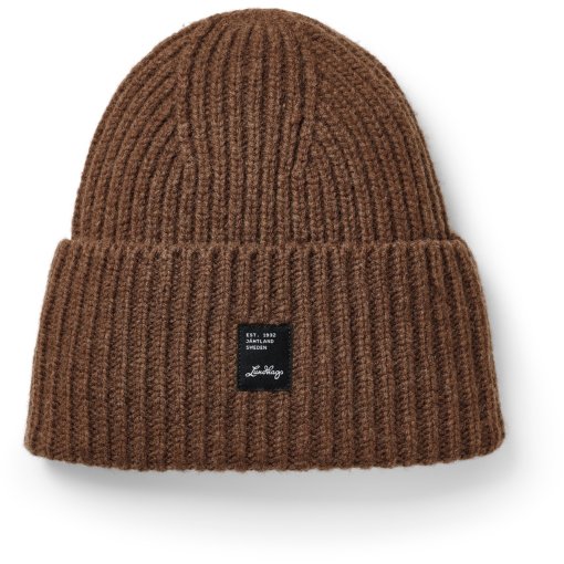 Productfoto van Lundhags Knitted Wool Gebreide beanie - Brown Clay 32250