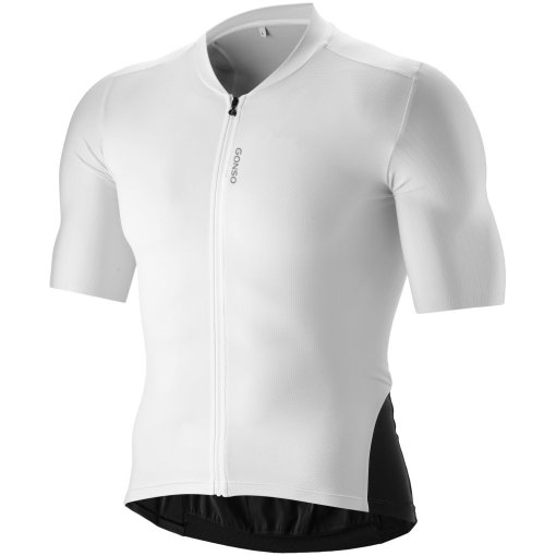 Produktbild von Gonso SITIVO Fahrradtrikot Herren - Weiß/Schwarz