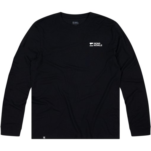Photo produit de Mons Royale Icon Merino T-shirt manches longues pour hommes - black