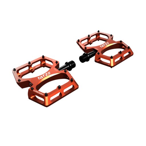 Foto de Tatze Pedales de Plataforma - CONTACT CNC Small - naranja