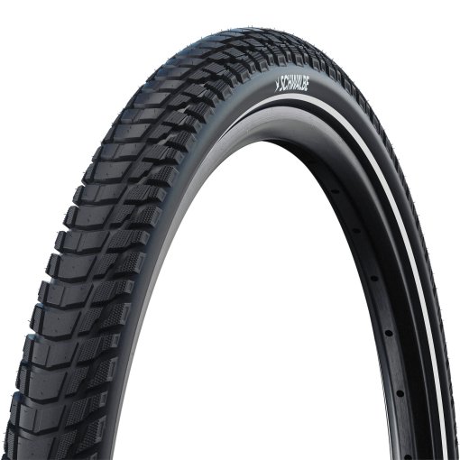 Picture of Schwalbe Marathon PLUS TOUR Wire Bead Tire - Performance | Addix Green | SmartGuard - ECE-R75 - 26x2.00&quot; | Black Reflex