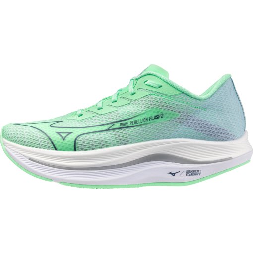 Foto de Mizuno Zapatillas Running Hombre - Wave Rebellion Flash 2 - Neo Mint/Vintage Indigo/Hint of Mint