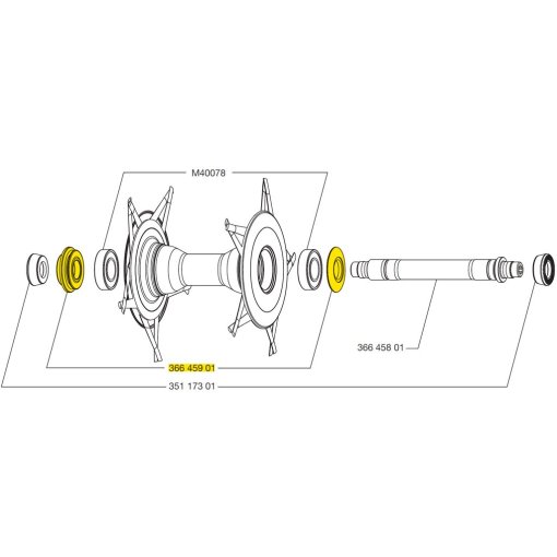 Picture of Mavic Front Wheel Setting Disc + Cover Cap for Cosmic Carbone Ultimate 2014 - 36645901