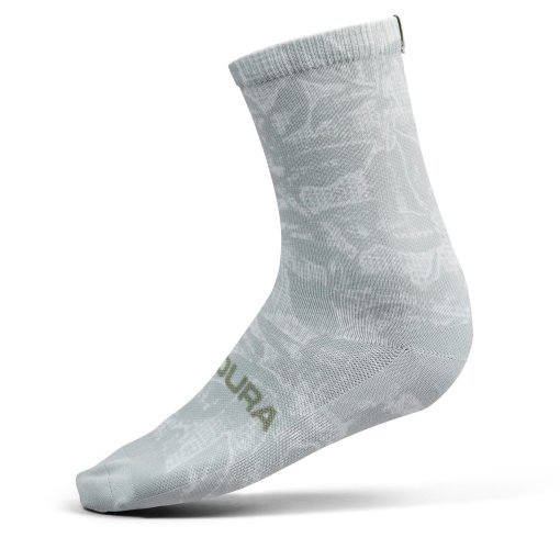 Foto de Endura Calcetines Medianos - Grid Floral Ltd Print - mains grey