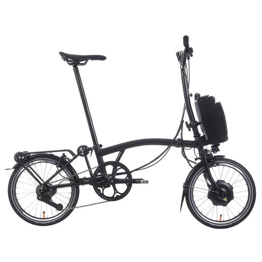 Immagine prodotto da Brompton Bici Pieghevole Elettrica 16&quot; - Electric C Line - 12-Speed - High Bar - Extended Seatpost - Rear Rack - 2025 - matt black