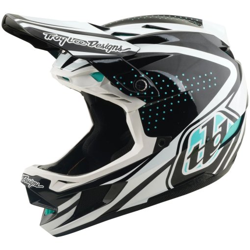Productfoto van Troy Lee Designs D4 Polyacrylite MIPS Helm - The Line Charcoal/White