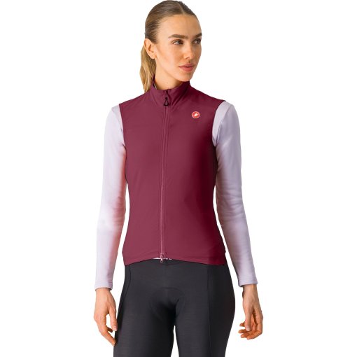 Foto de Castelli Chaleco Mujer - Espresso - deep bordeaux 625