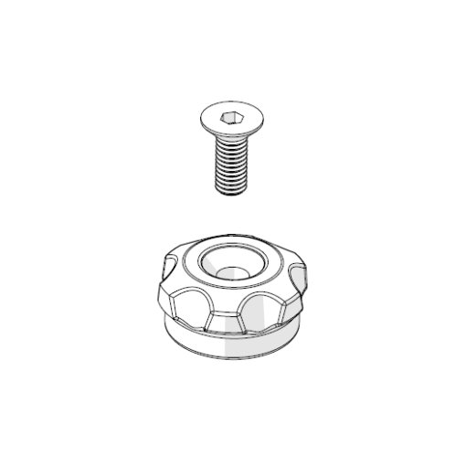 Image of ÖHLINS TTX18 Rebound Knob Kit for RXF36/38, DH38 Suspension Forks - 18782-02