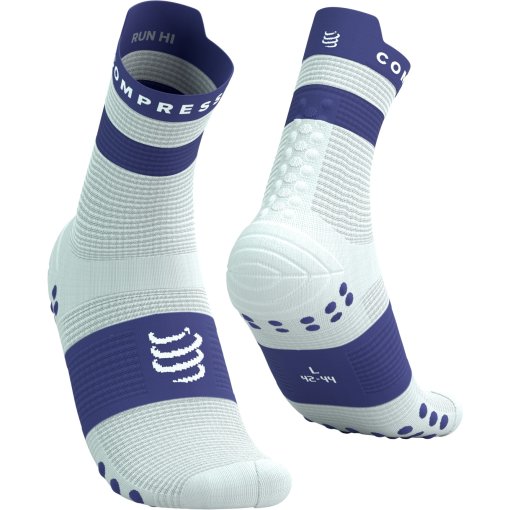 Produktbild von Compressport Pro Racing Kompressionssocken v4.0 Run High - star white/orient blue