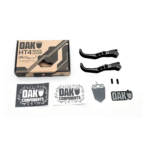 Obraz OAK Components Dźwignie hamulca do Hope Tech 4 | 2 części - czarny