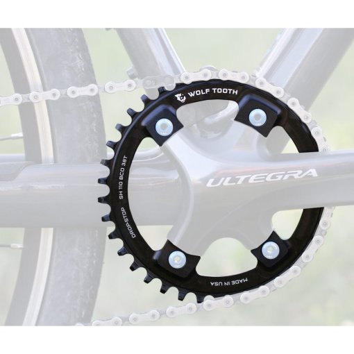 Wolf Tooth Single Chainring for Shimano 110 BCD Asymmetric 4-Bolt