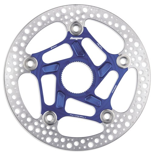 Photo produit de Hope Disque de Frein Flottant RX - 140mm - Centerlock - blue