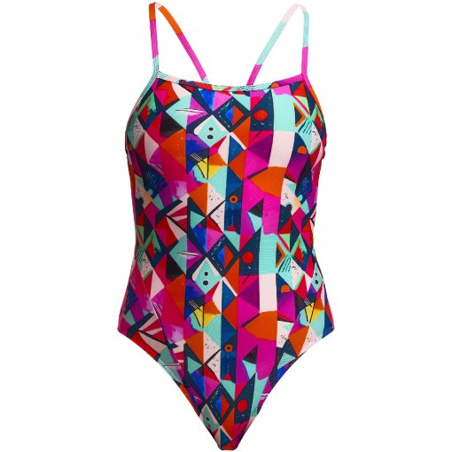 Productfoto van Funkita Single Strap Eco Eendelig badpak voor dames - Art Dropout