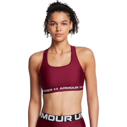 Immagine prodotto da Under Armour Reggiseno Sportivo Donna - Armour® Mid Crossback - Cardinal/Cardinal/White