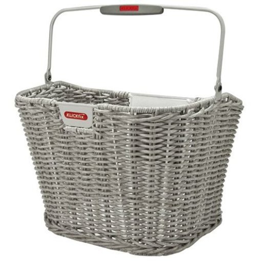 Produktbild von KLICKfix Structura Lenkerkorb - 16L - retro stone grey