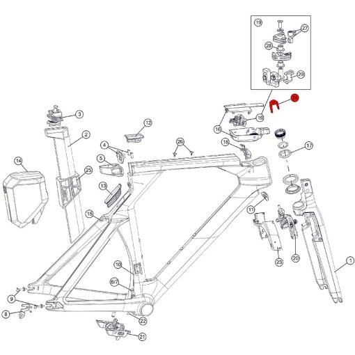Schaltauge Für BMC Sportelite Blast 27 2018 - Aluminium 6061 Schwarz Eloxiert