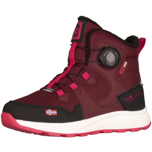 Foto de Trollkids Zapatillas Invierno Niño - Bergen Mid Cut - Redwood/Magenta