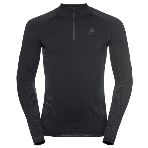 Immagine prodotto da Odlo Maglia Intima Maniche Lunghe Uomo - Performance Warm Half-Zip - black - new odlo graphite grey