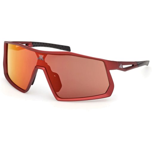 Photo produit de adidas Kentro SP0123 Lunettes - Matte Red / Roviex Mirror