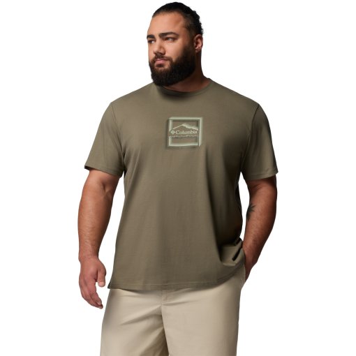 Image de Columbia T-Shirt Homme - CSC Seasonal Graphic - Stone Green/Illuminated Brand